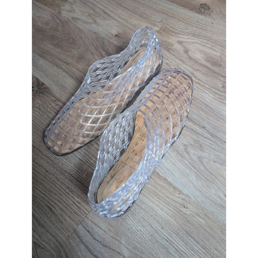 The Row Mara Clear Fishnet Jelly PVC Cut Out Cage Flat Sandals Women EU 40 - Picture 13 of 16
